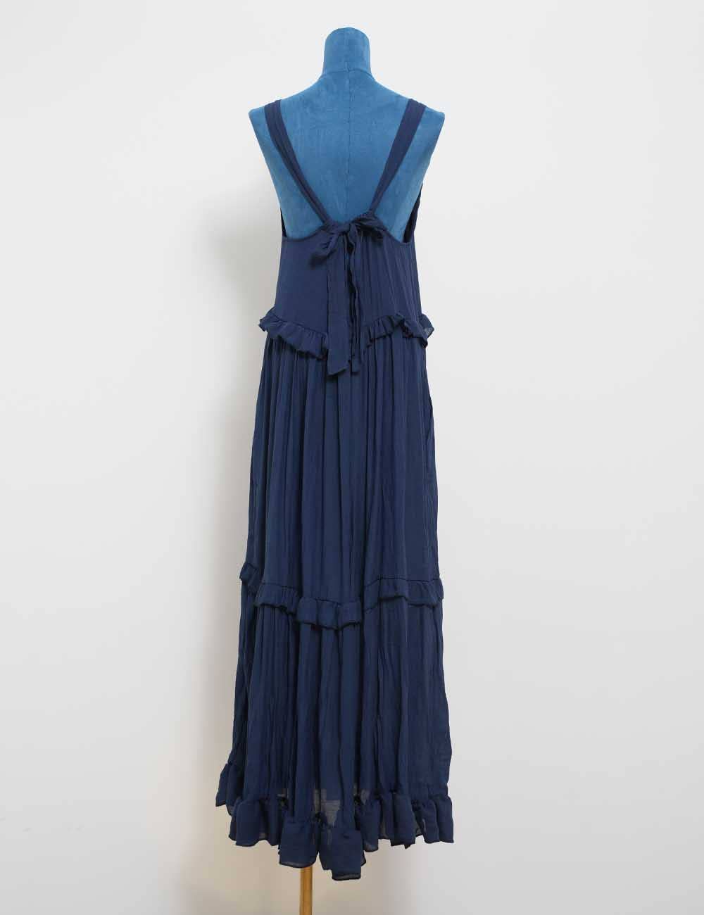 Sweetkama - Vendita all'ingrosso Vestito - Donna - Maxi abito quotidiano da donna con scollo tondo in boemia SKD2311929