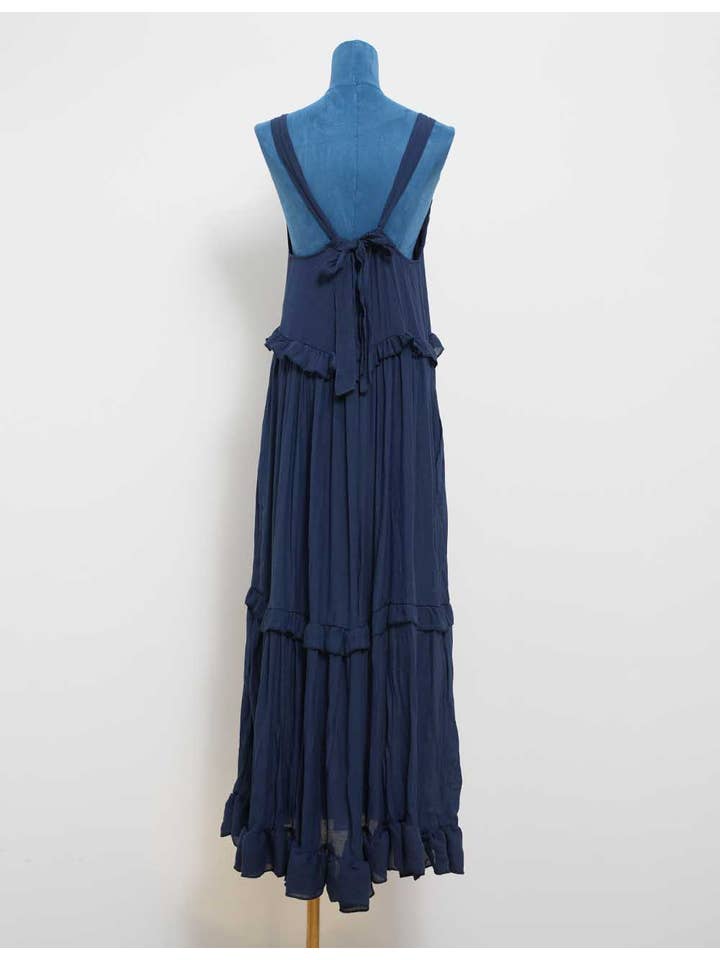 Sweetkama - Wholesale Jurk - Dames - Bohemia dagelijkse maxi-jurk met ronde hals voor dames SKD231195