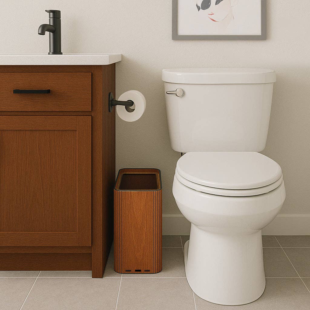 Purelite – Großhandel Mülleimer/Papierkorb – Schlanker Holz-Mülleimer und Abfalleimer - Ohne Gravuren7