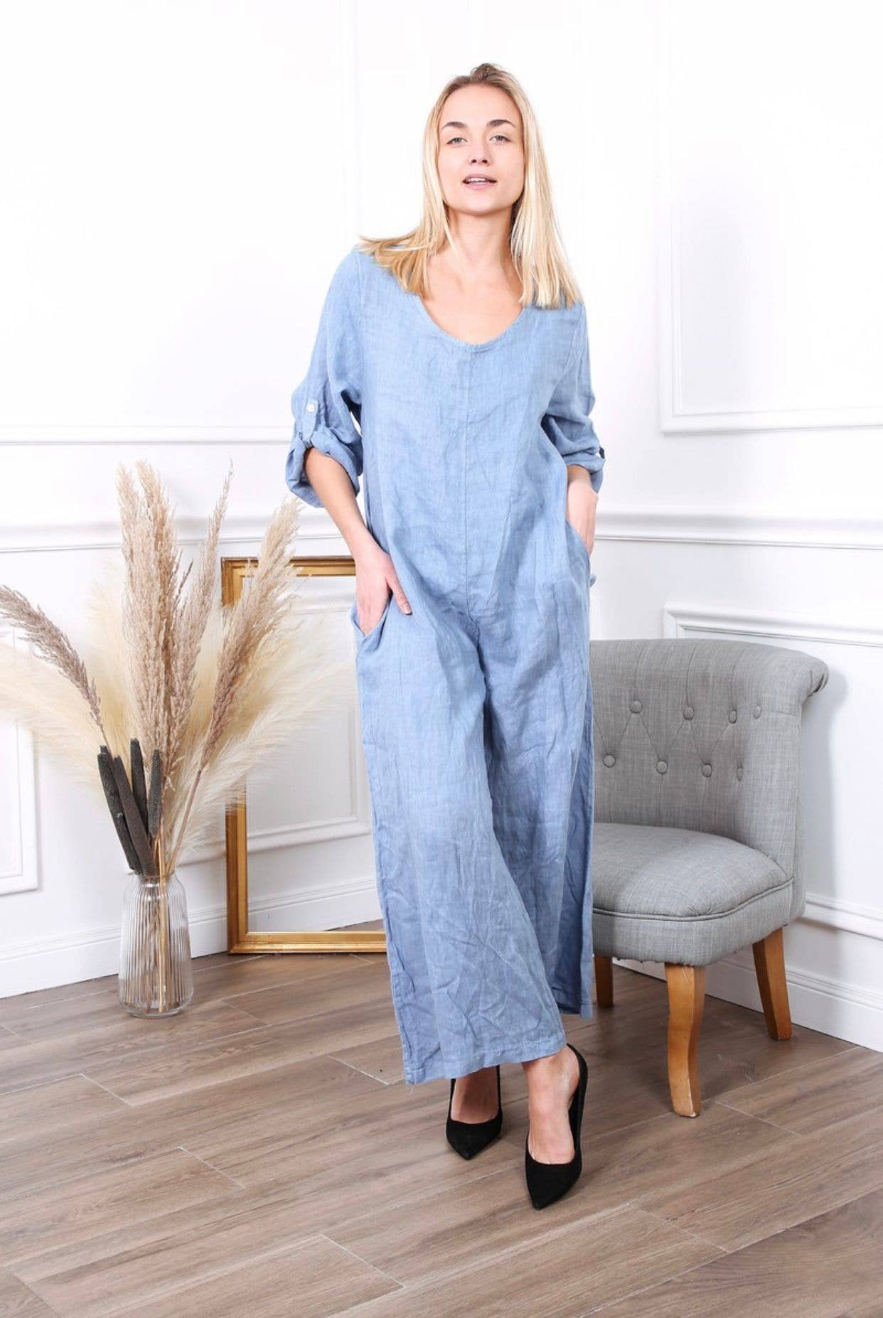 LÉA & LUC - Wholesale Jumpsuit - Women's - 100% linen combination REF.7150425