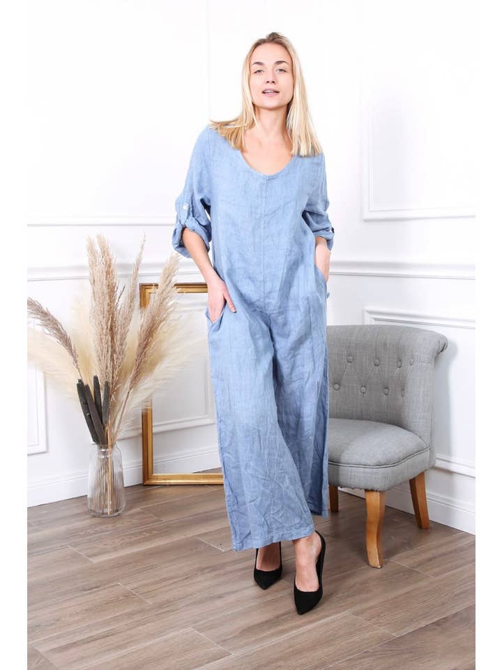 LÉA & LUC - Wholesale Jumpsuit - Women's - 100% linen combination REF.7150425