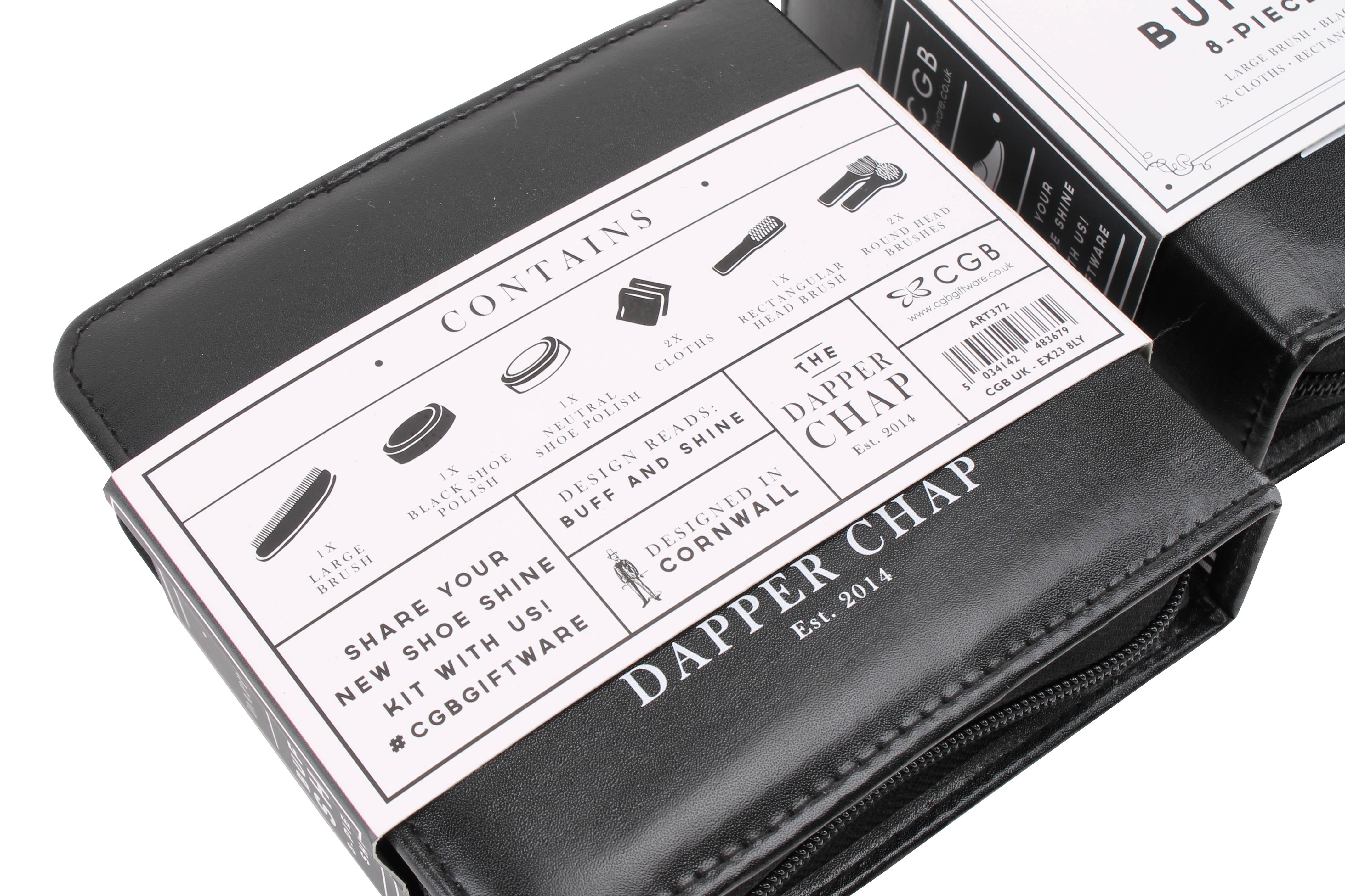 CGB Giftware – wholesale Shoe care kits & sets – The Dapper Chap 'Buff And Shine' Shoe Cleaning Kit4