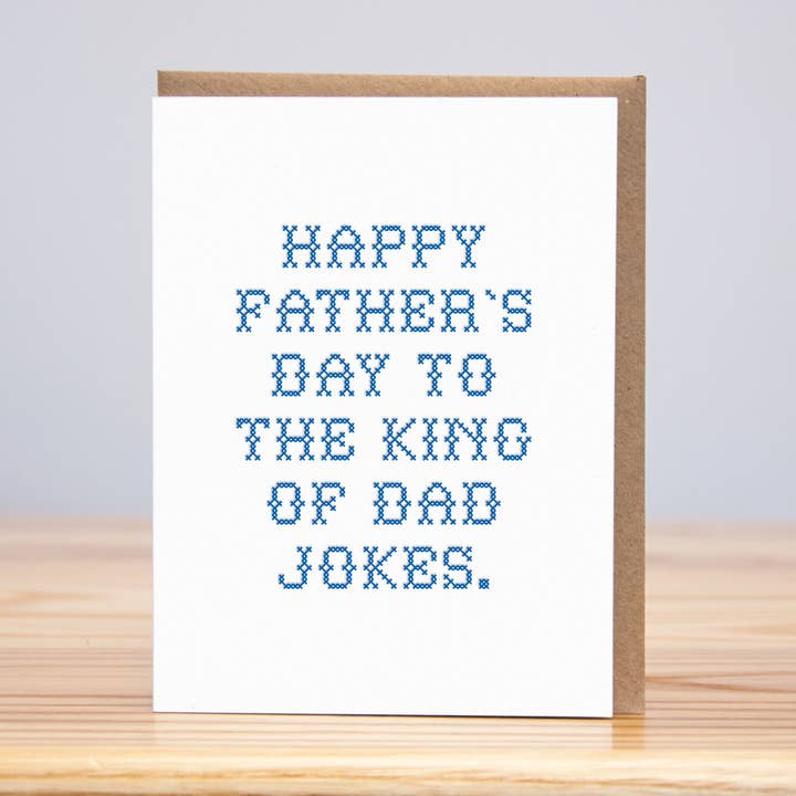 Chistes del rey de papá (tipografía) para venta al por mayor de Huckleberry Letterpress