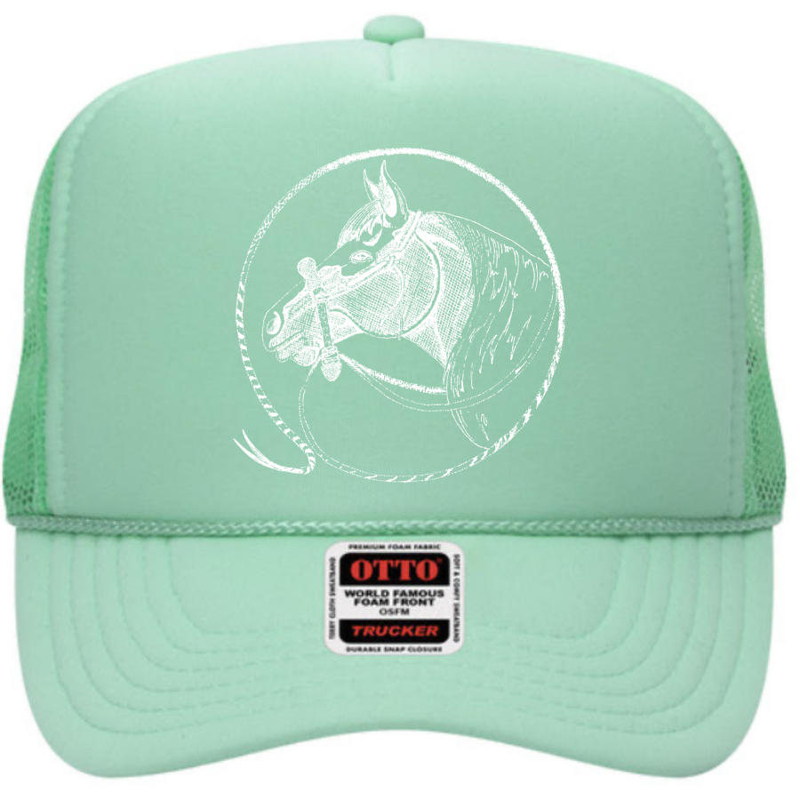 The Rodeo Rose - Venta al por mayor Gorra trucker - Mujer - Espuma de cabeza de caballo camionero vaquera vaquero occidental rodeo1