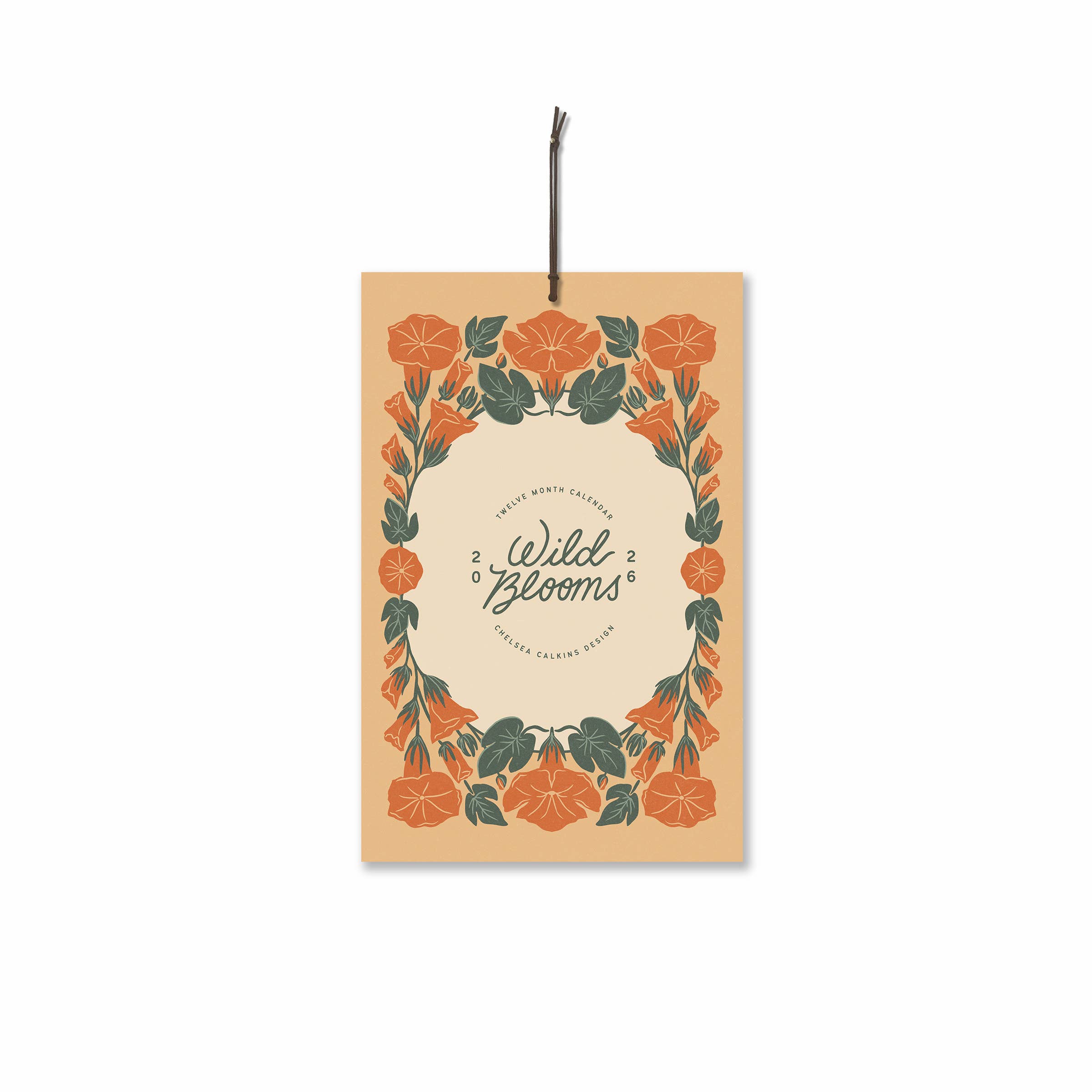 Chelsea Calkins Design - Wholesale Calendar - 2026 Wild Blooms Calendar | 12 Month Floral Wall Calendar