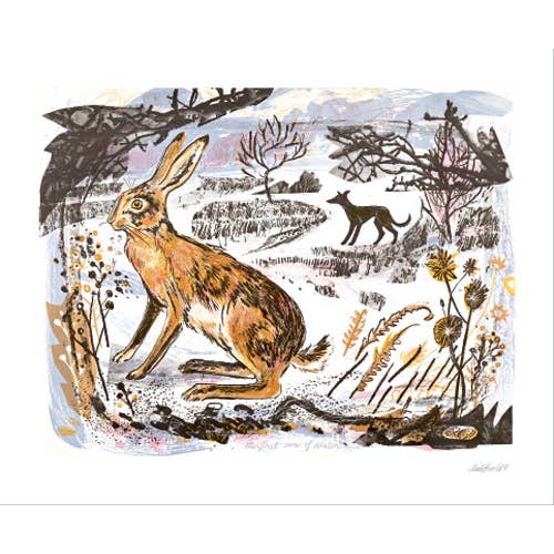 Art Angels - Wholesale Season's Greetings Card - First Snow of Winter Card - Mark Hearld