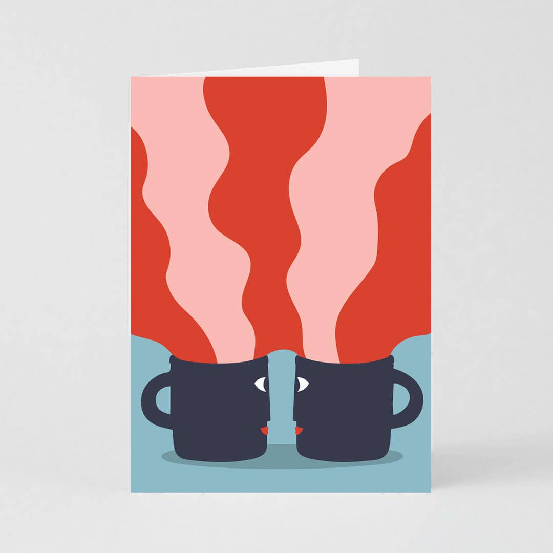 Redy. - Wholesale Everyday Greeting Card - Coffee Art Card (Folded) + Envelope0