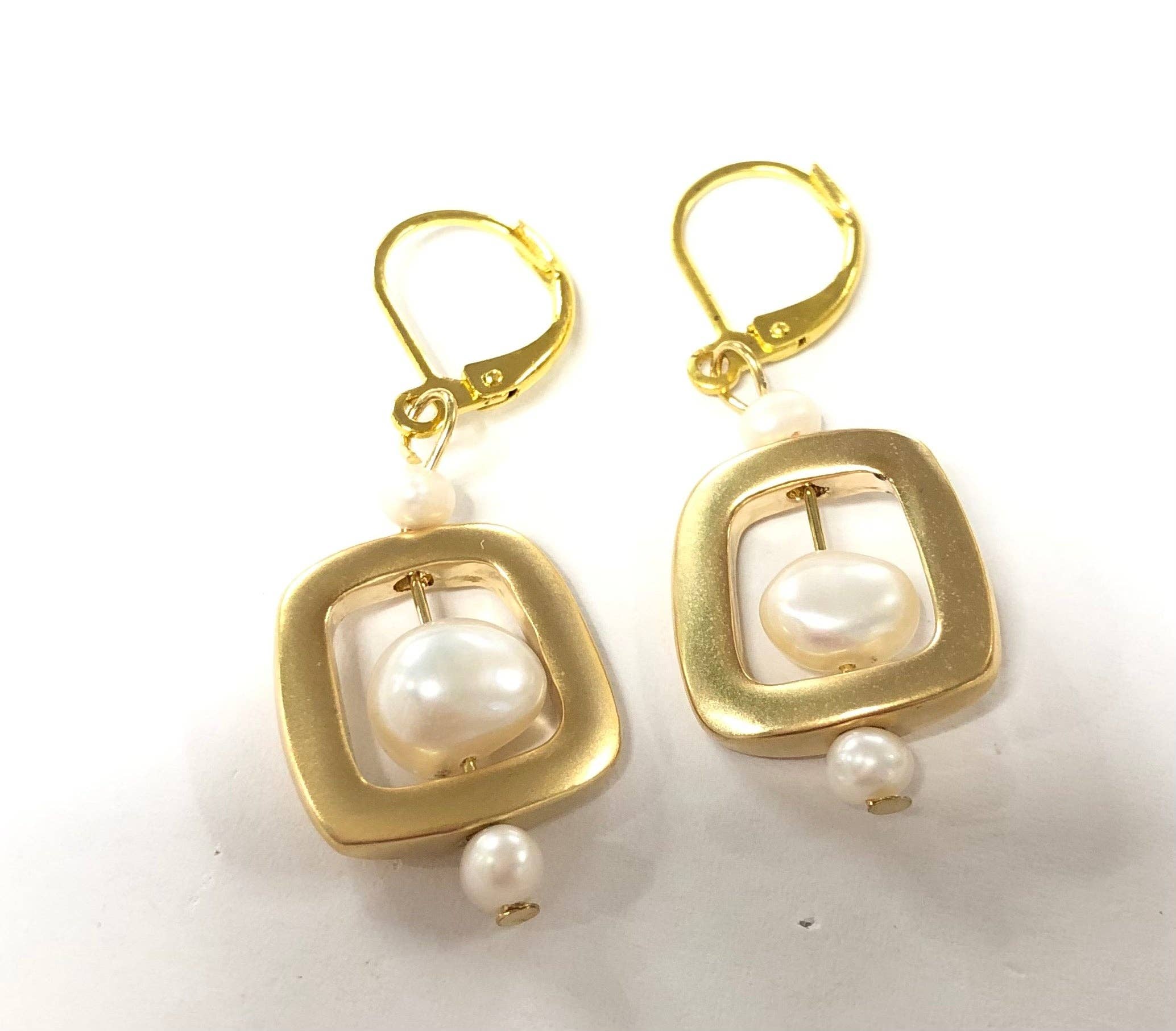 Studio G - Wholesale Dangle Earrings - #57E Brushed Bead Earring3