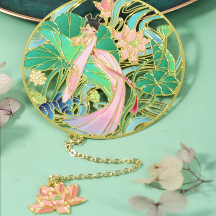 Bright MacMing - Vendita all'ingrosso Segnalibro - Segnalibro in metallo Lotus3