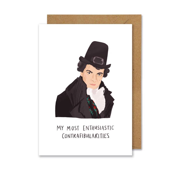 Blackadder The Third inspired A6 card for wholesale by Middle Mouse