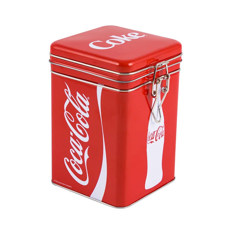 Deluxe Import Trading - Wholesale Canister - Coca-Cola Rectangular Lock Top Canister