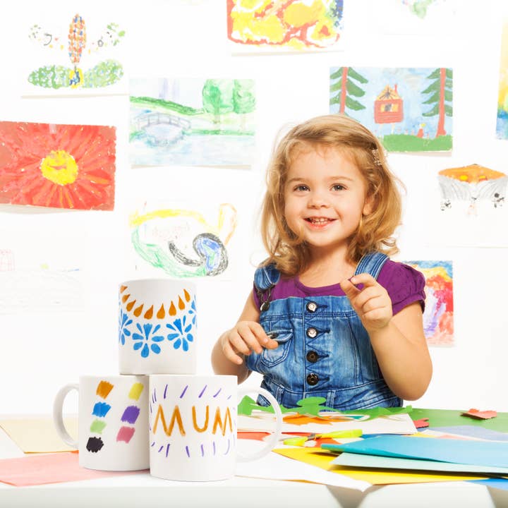 The Twiddlers – wholesale Coffee mug – 11 pcs Design Your Own Mug Set with Colouring Pens, Perfect