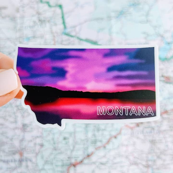 Adesivo dello stato del Montana per la vendita all'ingrosso da parte di MADE BY DEE MARIE LLC