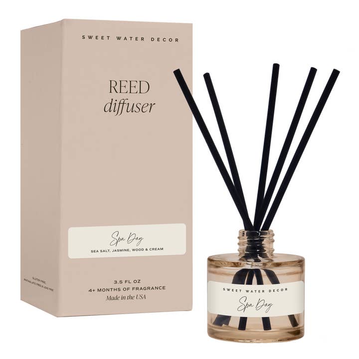 Sweet Water Decor - Wholesale Reed Diffuser - Spa Day Reed Diffuser - Gifts & Home Decor