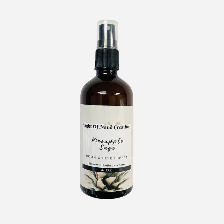 Pineapple Sage Room & Linen Spray for wholesale by Light Of Mind Creations