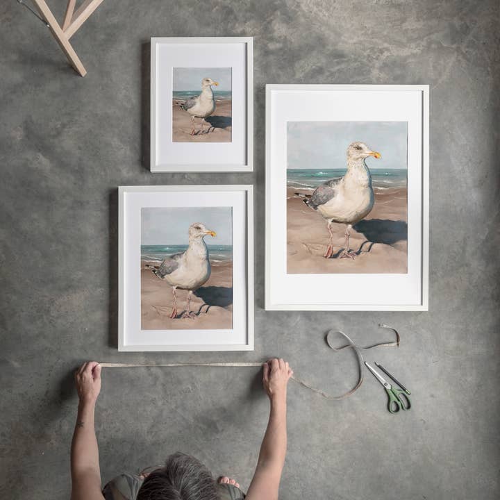 The Ugly Cat Studio - Wholesale Art Print - Seagull with Wobbly Leg Fine Art Print29