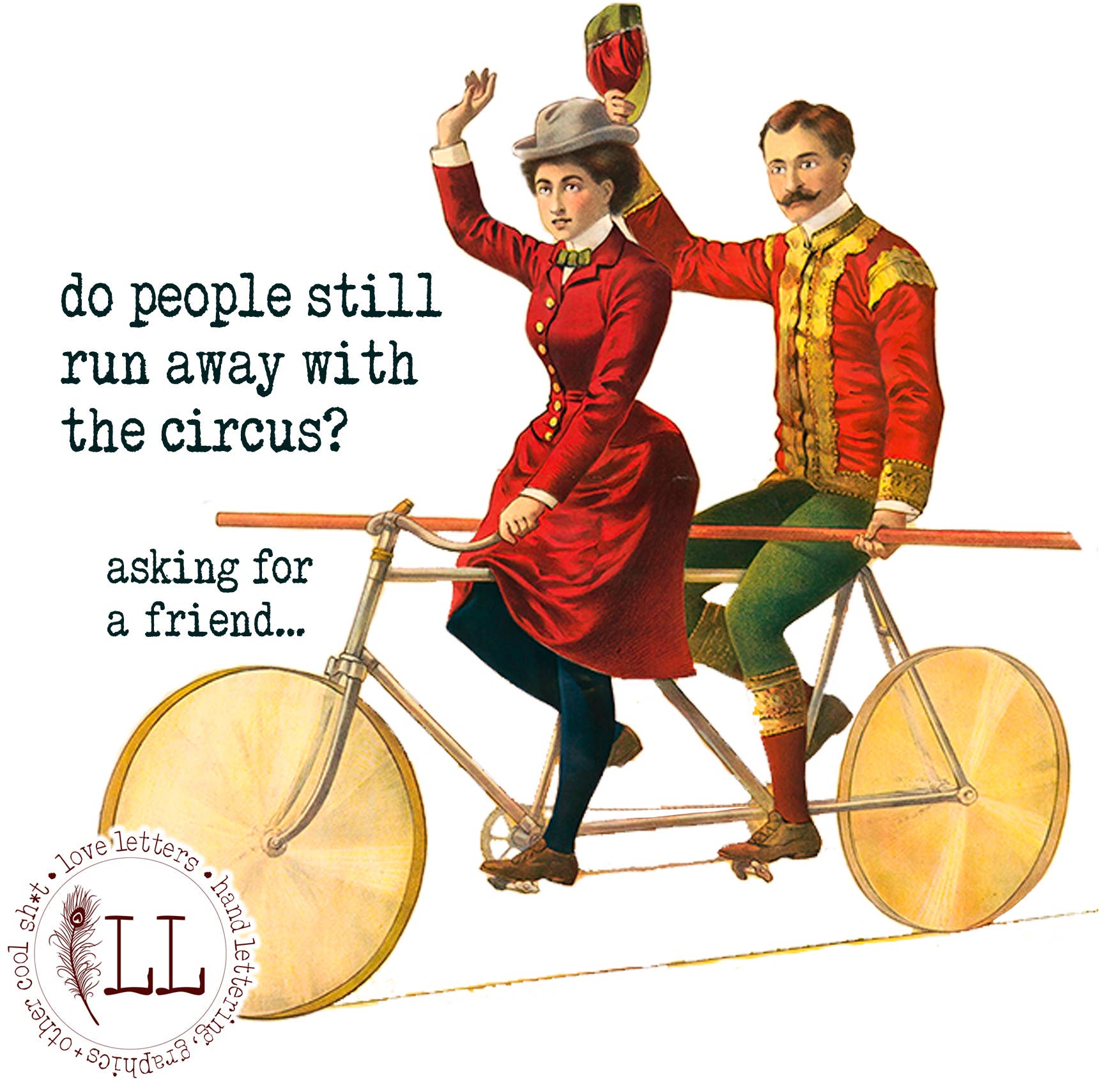 Love Letters - Wholesale Coffee Mug - CIRCUS SERIES: Do People Still Run Away mug | vintage circus1