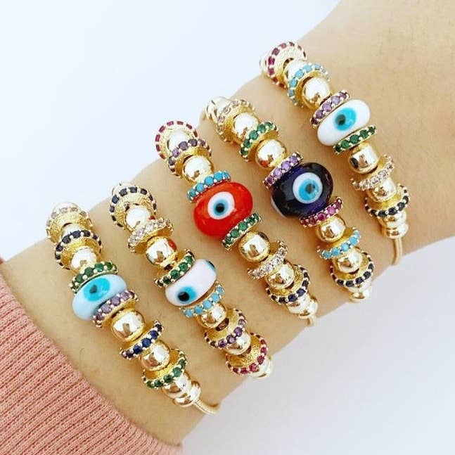 Evileyefavor - Wholesale Charm/Dangle Bracelet - Evil Eye Bracelet, Authentic Pandora Bracelet, Glass Evil Eye Charm, Pandora Charm0