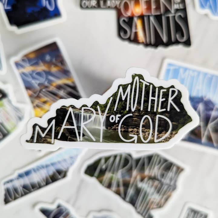 Kentucky (Mary Mother of God) Mary State Sticker for wholesale by worthy of Agape