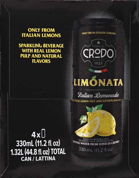 Hudson Meat Company - Wholesale Soda/Carbonated Drink - SODA CRAFT LIMONATA ITALIAN     -     FONTI DI CRODO0