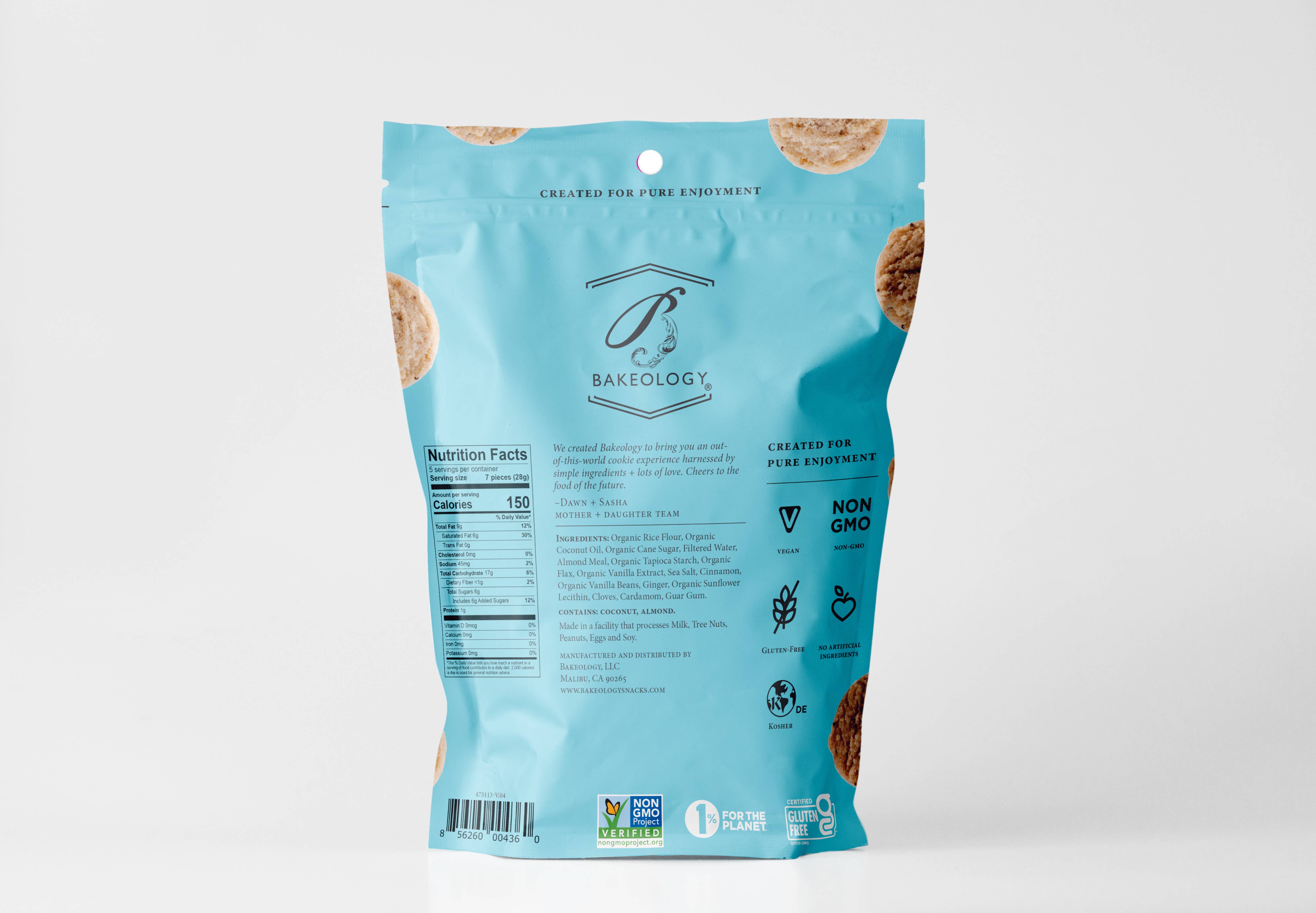 Bakeology - Wholesale Cookie - Vanilla Chai Cookie Bites- 5 oz bags1