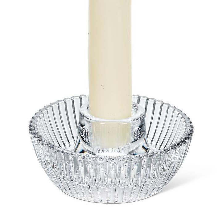 Portavelas Cónico Redondo Acanalado-3.25"D para venta al por mayor de Abbott