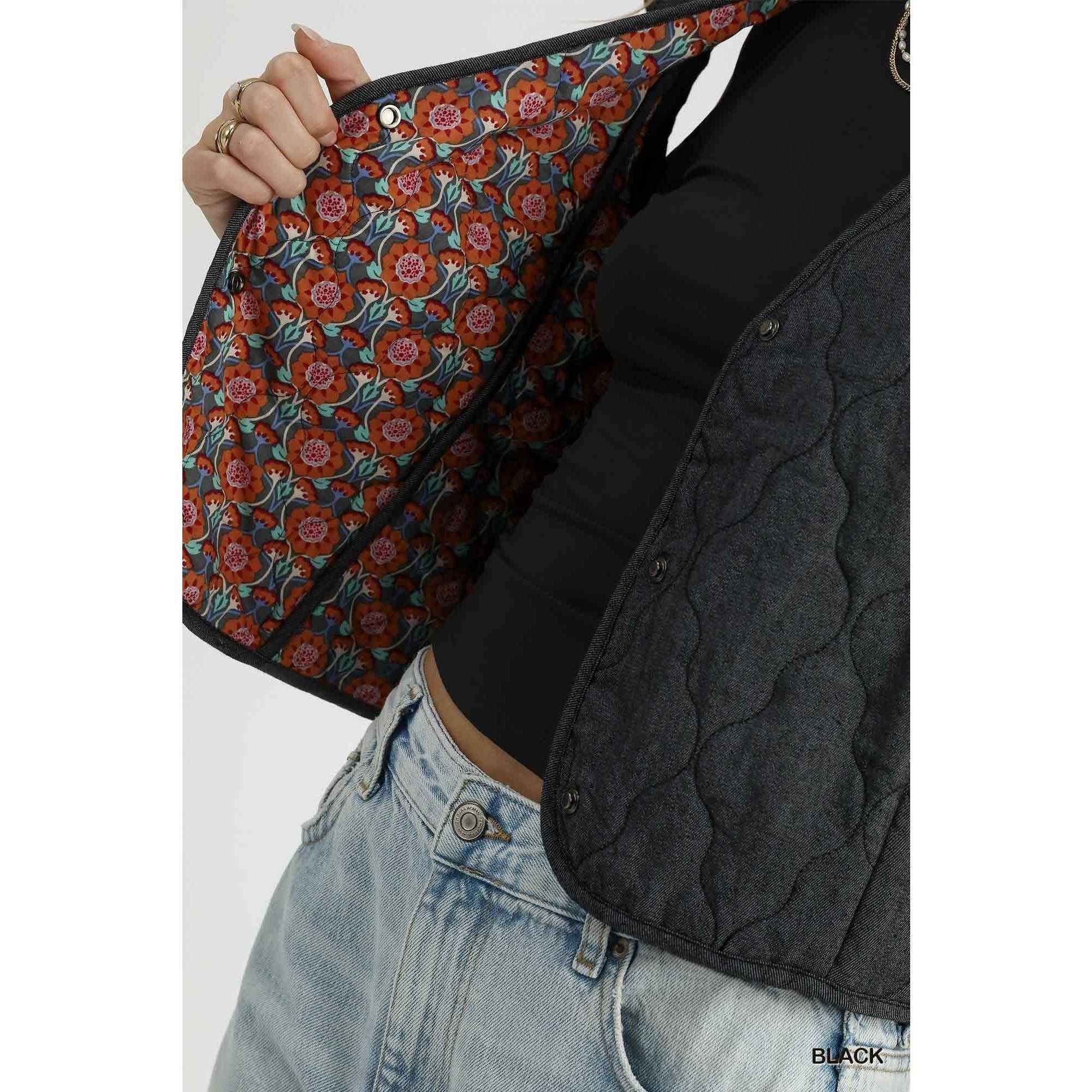 STYLE USA – Engroshandel Vest - Dame – Quiltet vest med flæseærmer4