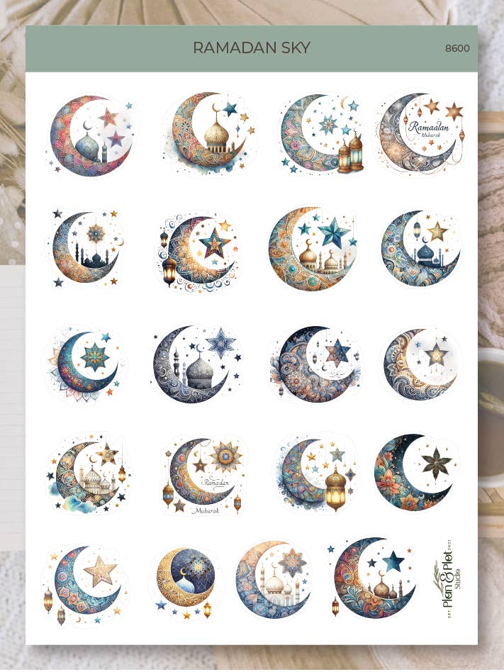 Ramadan Sky | Stickers for wholesale by Plan & Plot Studio