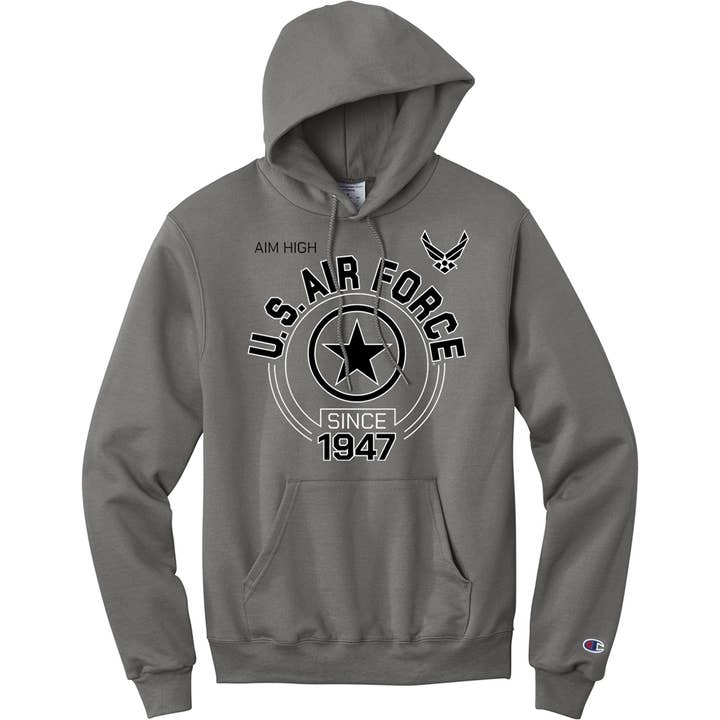 U.S. Air Force Aim High Since 1947 Hoodie van Aeroplane Apparel Co. voor wholesale door Aeroplane Apparel Co.