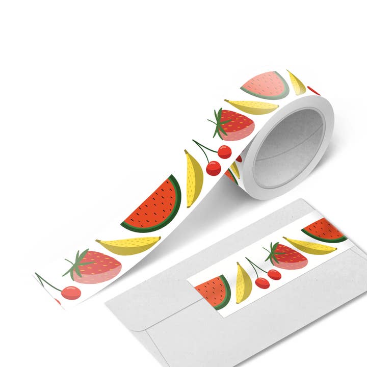I'll Bring the Fruit Salad Washi Tape | eco-friendly, 15mm x 10m, easy-tear for wholesale by Rebecca Jane Woolbright