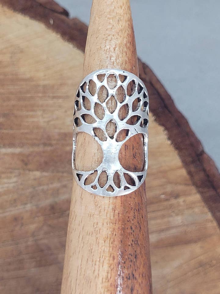Bague Bohème Arbre de Vie en Argent avec Livraison Gratuite pour la vente par Laboheme