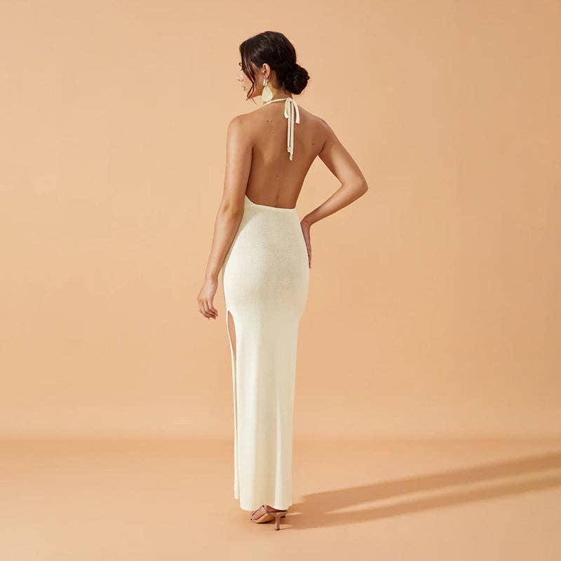 Blanc Robe de Plage Sexy en Tricot 2025 en vente sur Faire5