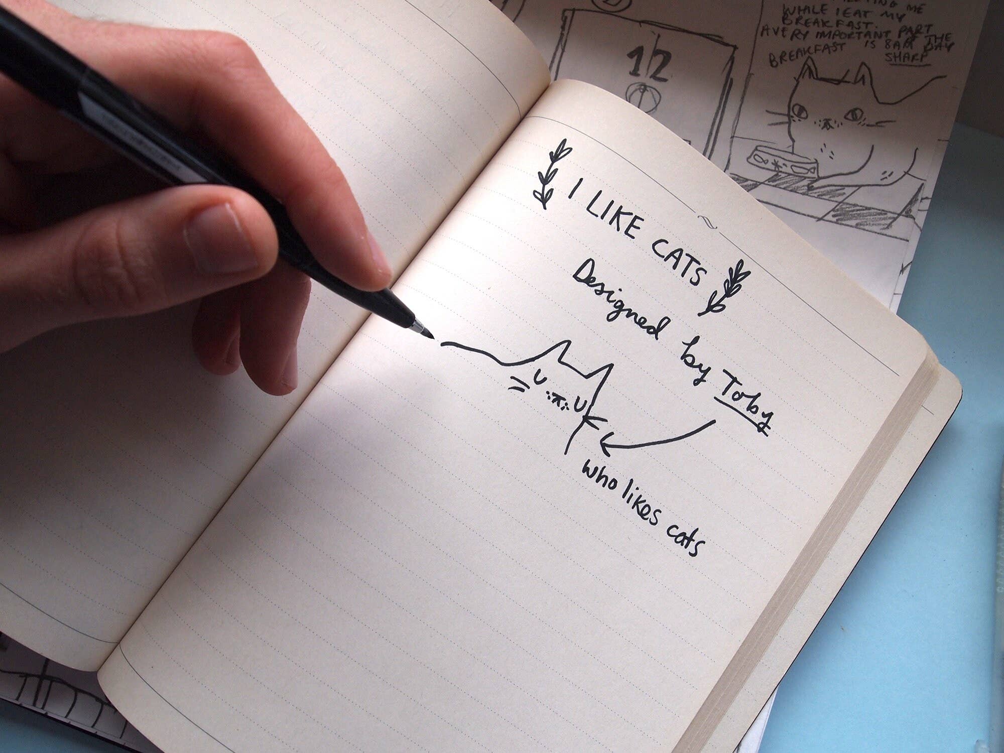 I LIKE CATS - Wholesale Everyday Greeting Card - Retro Chocolate Cat Themed Greetings Card5