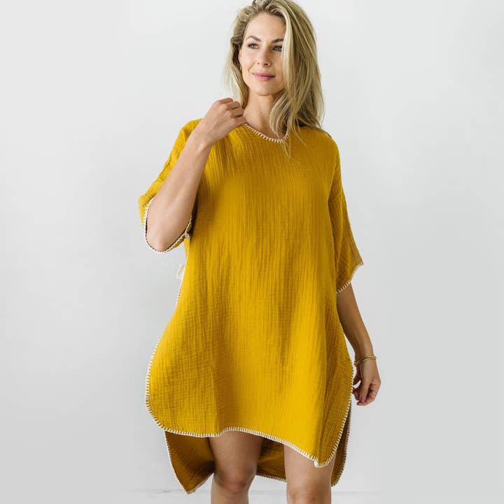 Cotton Muslin Poncho for Men and Women for wholesale by Natemia