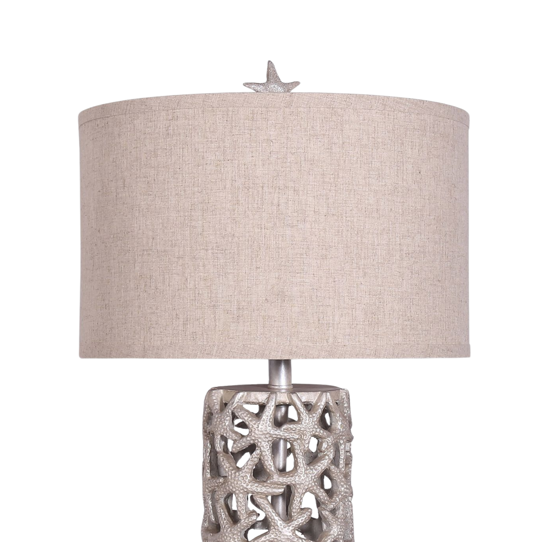 Beige Starfish Table Lamps With Linen Shade, 3-Way Switch (2-Pack) for wholesale on Faire2
