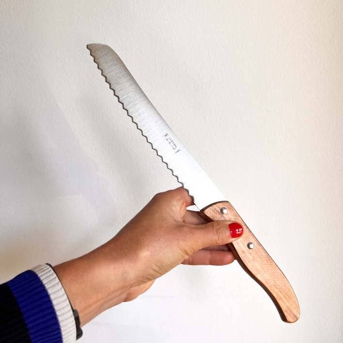 Clémentine Boutique - Wholesale Kitchen/Utility Knife - Bread Knife – Olive Wood Handle - 20 cm0