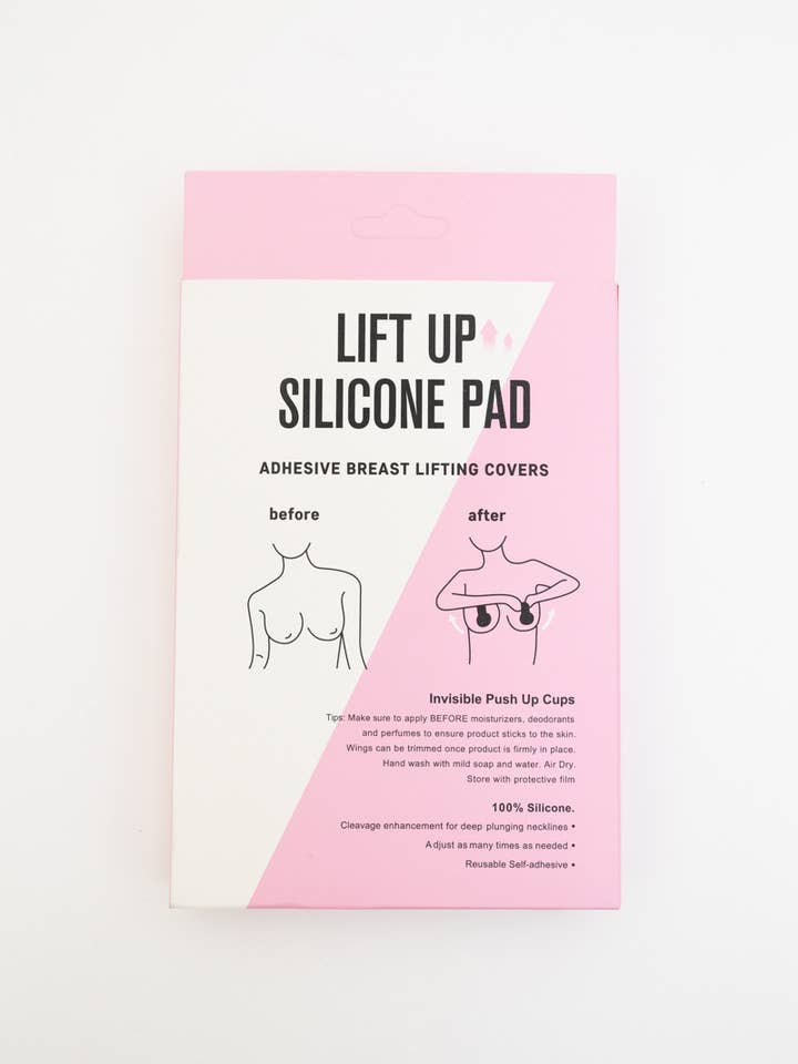 Pink Silicone Breast Lift Pads – Stick-On Push-Up Nipple Cover for wholesale on Faire4