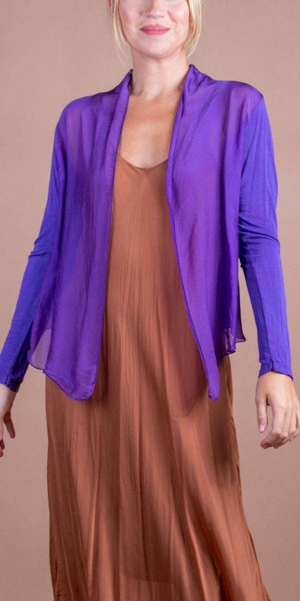 Gigi Moda - Wholesale Cardigan - Women's - Silk Front Cardigan6