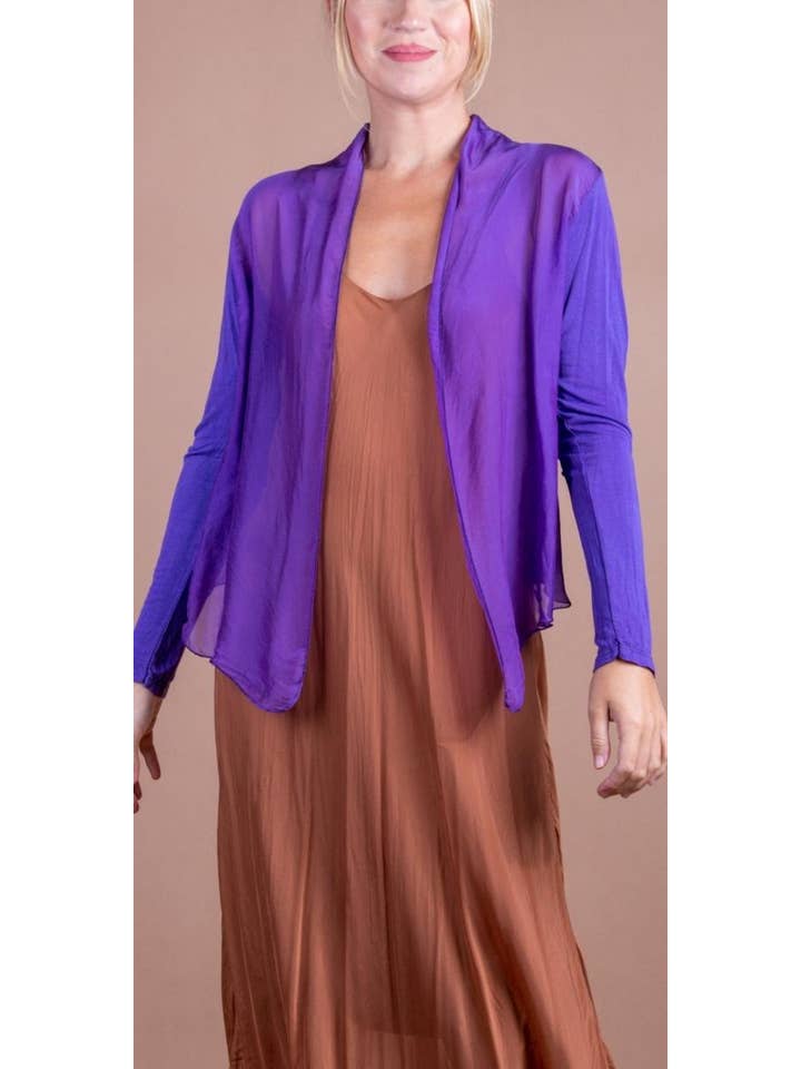 Gigi Moda - Wholesale Cardigan - Women's - Silk Front Cardigan6