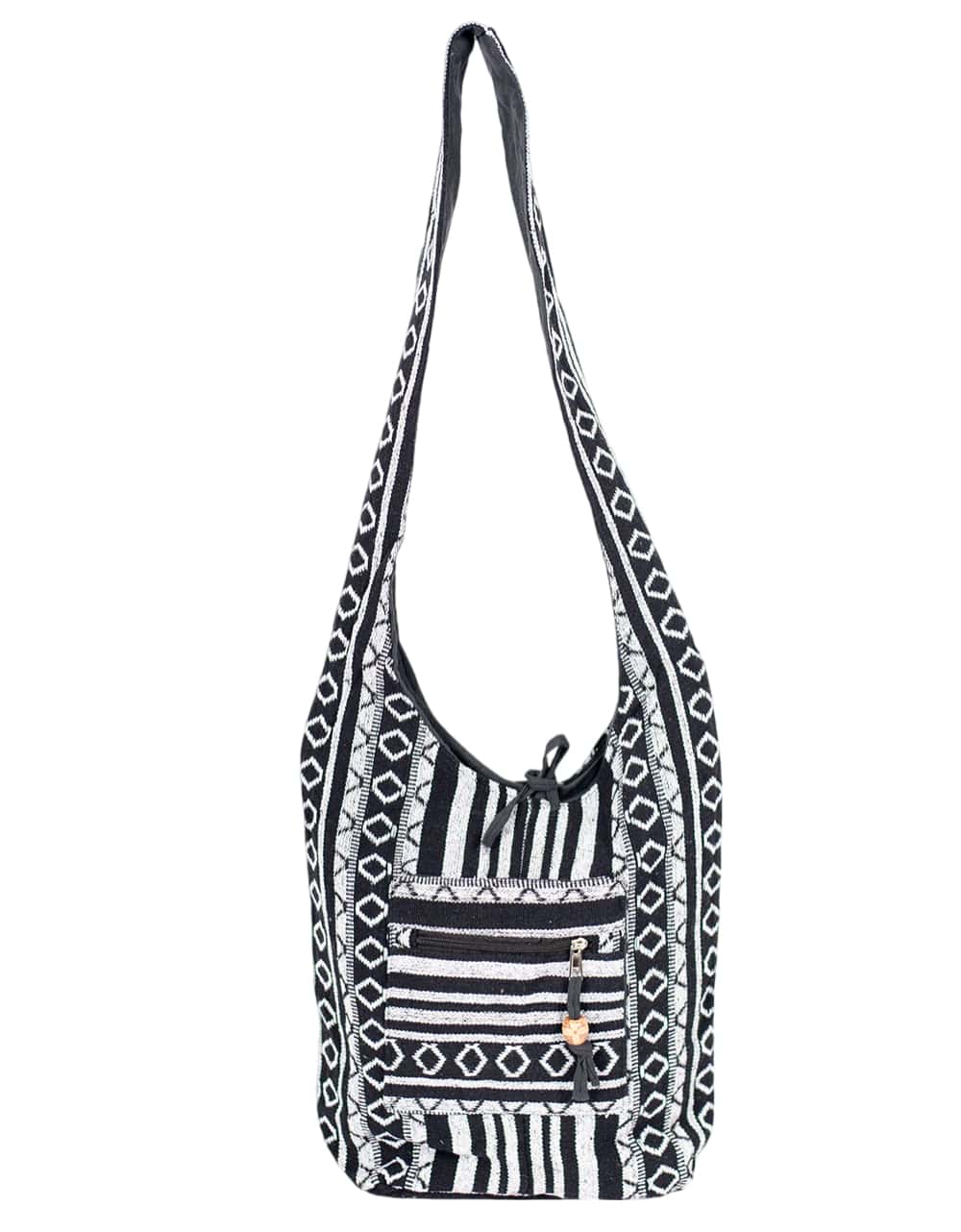 Kimago Look - Wholesale Crossbody Bag - Unisex - Large Unisex Hippie Shoulder Bag with Pockets - Hippie Style3