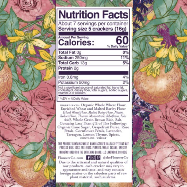 FLOUWER CO. - Wholesale Crackers - NEW Apéritif - Artisanal Crackers, Case of 125