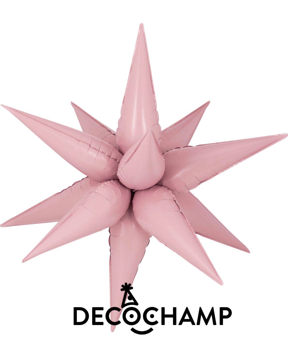 THE BALLOON HUB - Wholesale Balloon - DecoChamp Starburst 3D Foil Balloon - 26 in. (Choose Color)9