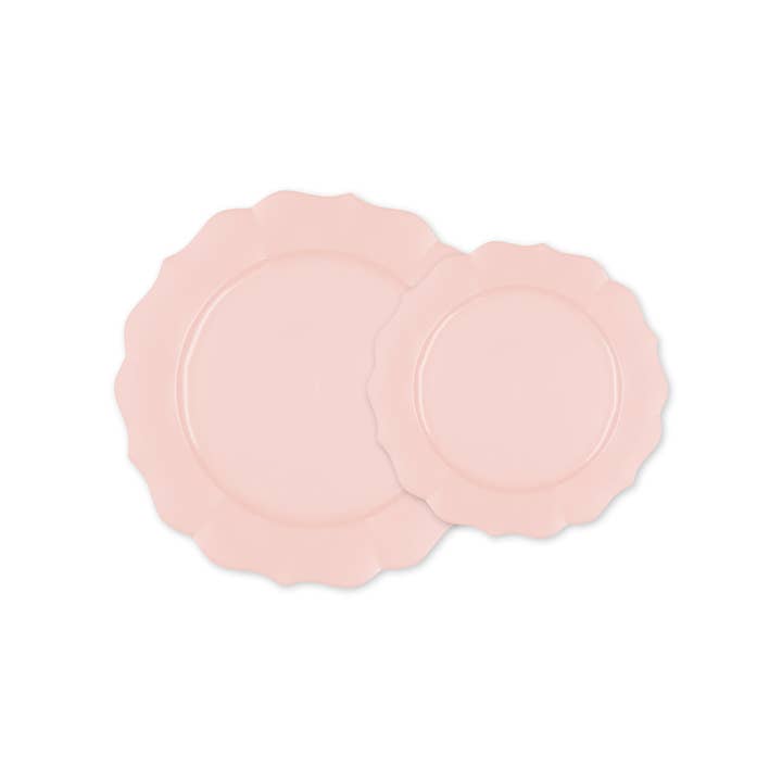 Smarty had a Party - Wholesale Dinnerware Set - Pearl Pink Round Lotus Dinnerware Value Set - 20 Sets
