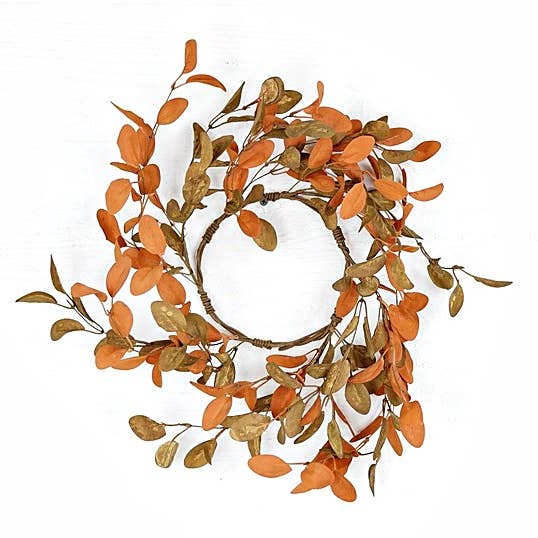 Impressive Enterprises, Inc. - Wholesale Wreath - 29532- 16in(6.5)Wreath-Brown Sage Mixed Olive Leaves