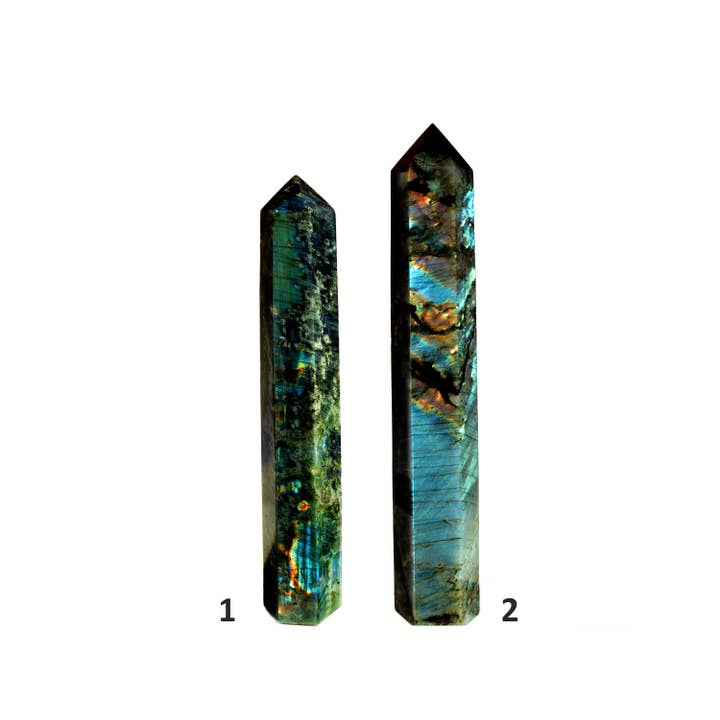 Kaia & Crystals - Wholesale Spiritual Stone/Crystal - XXXL Labradorite Crystal Tower 1.000g+7