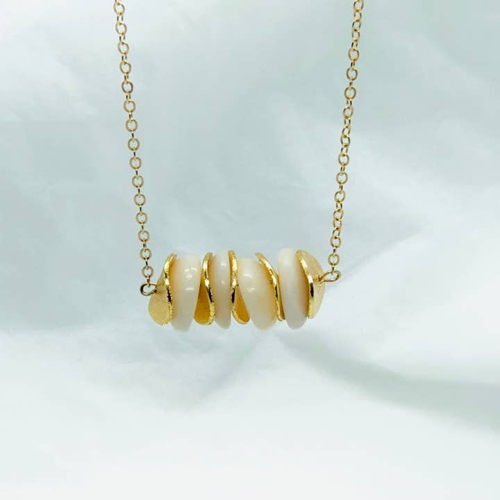 Gold Hawaiian Puka Shell Necklace for wholesale by Cali Kai Hawaii