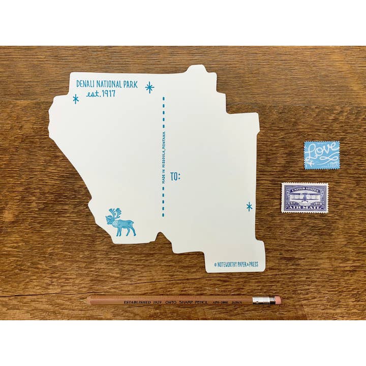 Noteworthy Paper & Press - Wholesale Postcard - Denali National Park Postcard5
