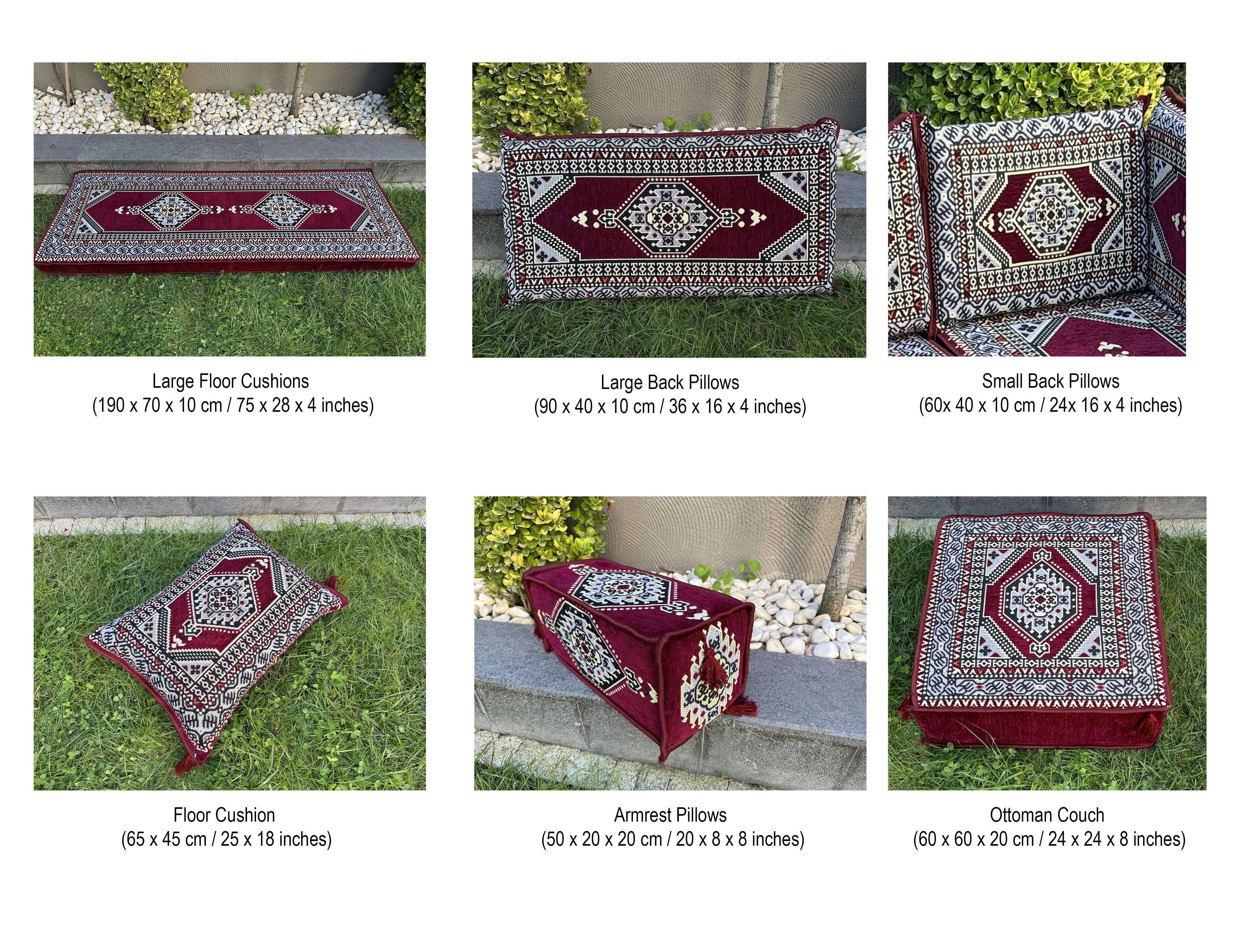 The Loom Wholesale – Engroshandel Sofa – Håndlavet Gulv Siddesofa Sæt - Traditionel Ottoman25