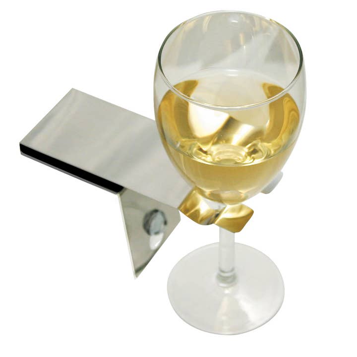 Mjuk™ sugkopp vinglashållare för badkar, rostfritt stål för wholesale av Bosign