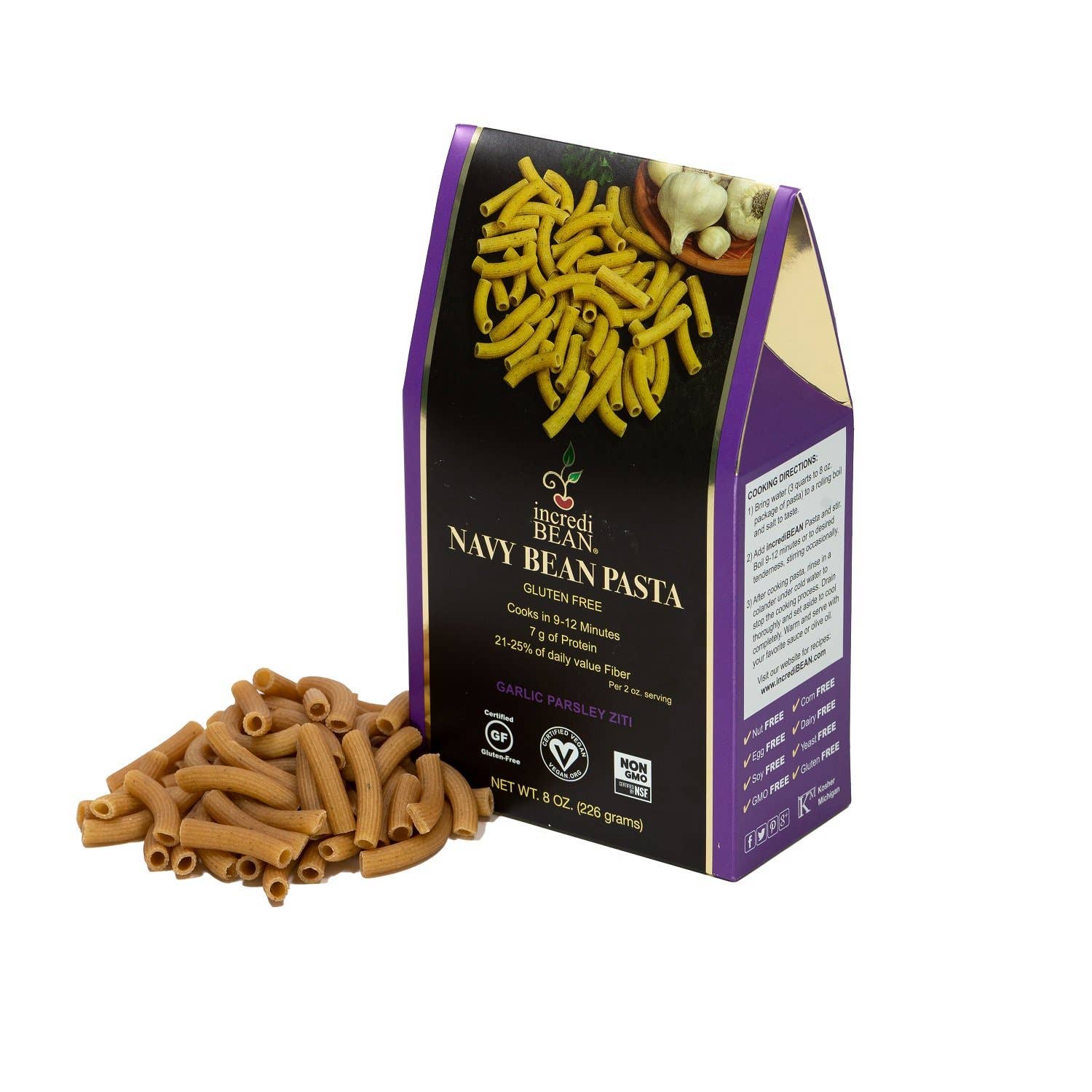 Breads From Anna - Wholesale Pasta - Navy Bean Gluten-Free Pasta-Garlic Parsley2